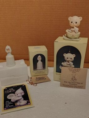 Precious Moments "Bear The Good New" & "The Lord Bless You And Keep You"